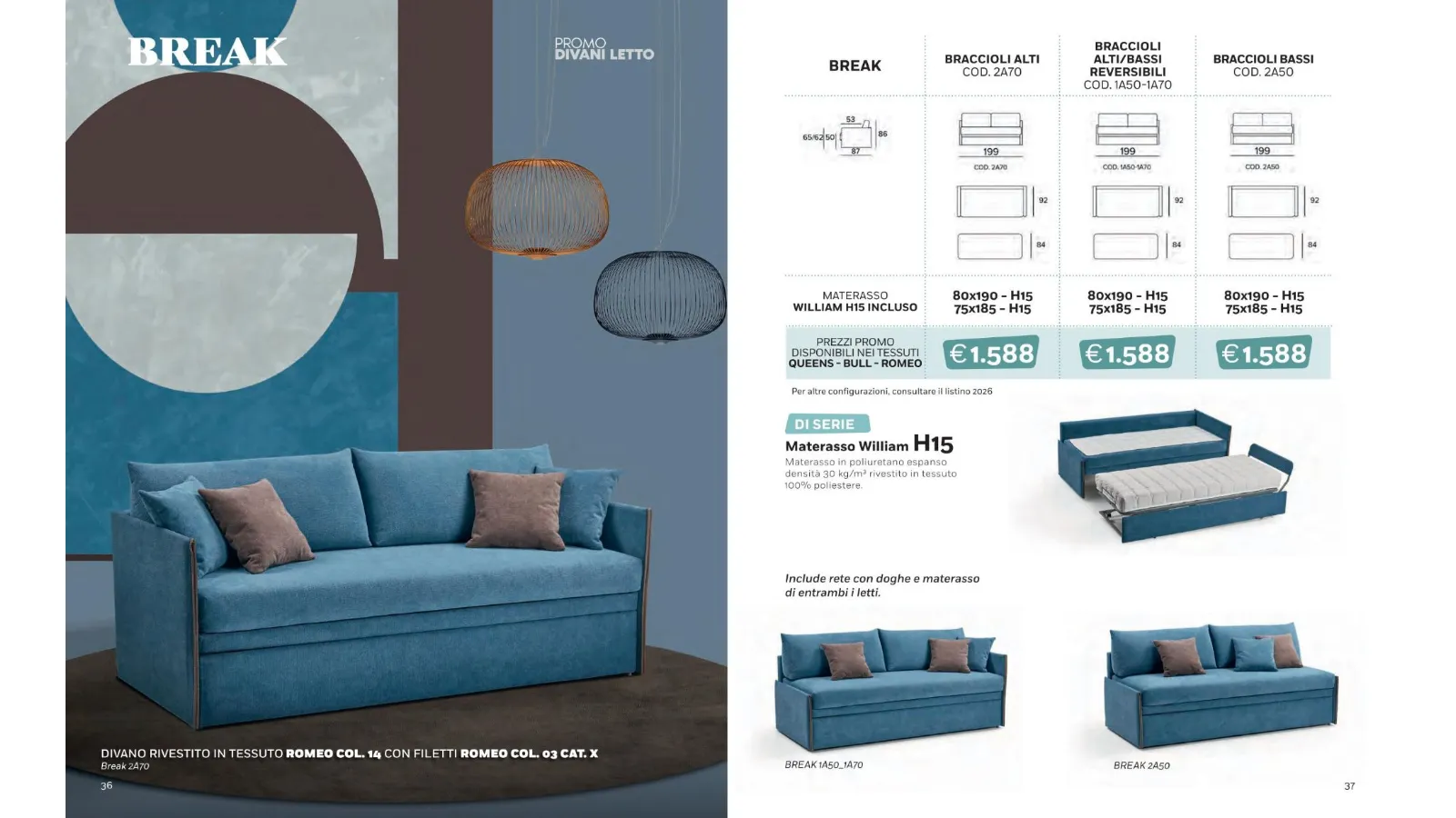 Promo divani letto 2022