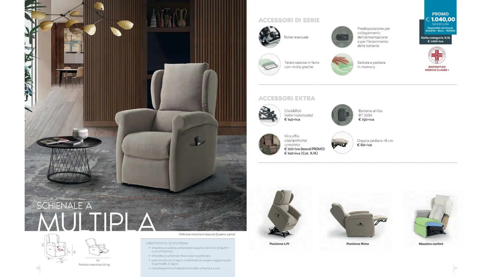 Poltrone Relax con alzapersona