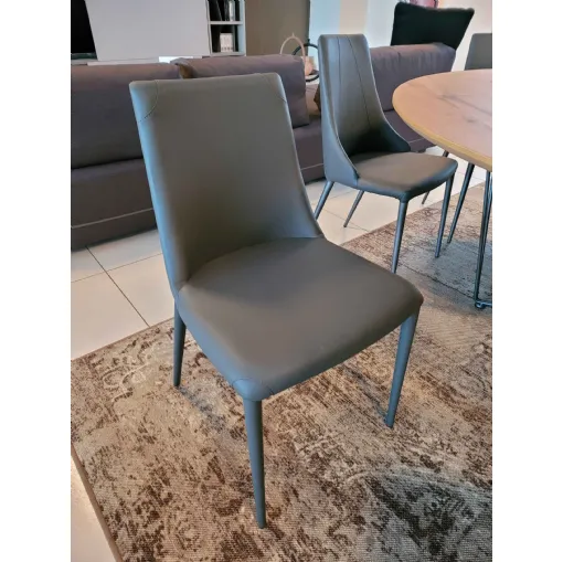 Sedia APEROL ecopelle grafite
