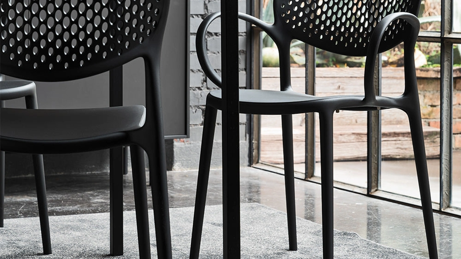 Sedia Abby Forata di Connubia Outdoor