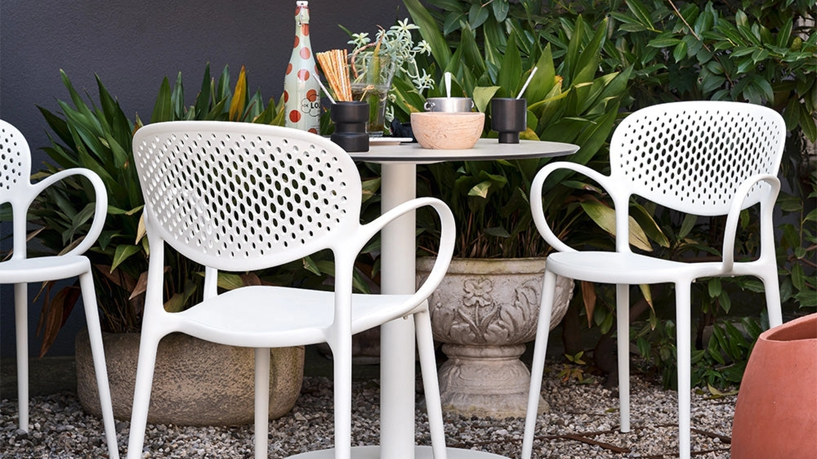 Sedia Abby Forata di Connubia Outdoor