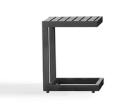 Tavolino Antibes in alluminio verniciato antracite di La Seggiola