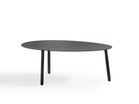 Tavolino Avana Corinto in alluminio verniciato antracite di La Seggiola