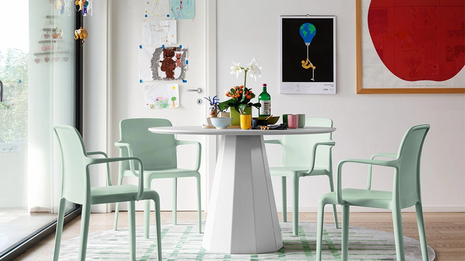 Sedia impilabile Bayo in polipropilenedi Connubia Outdoor