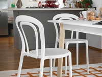 Sedia impilabile Caffè in polipropilene di Connubia Outdoor