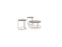 Tavolino Monolith in gres e metallo di Ditre Italia