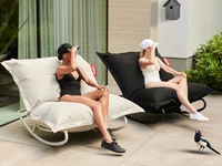 Sdraio a dondolo in tessuto imbottito Rock 'n Roll di Fatboy