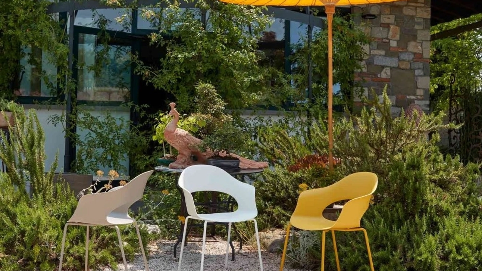 Sedia Lady in polipropilene con gambe in metallo di Sedie Brianza