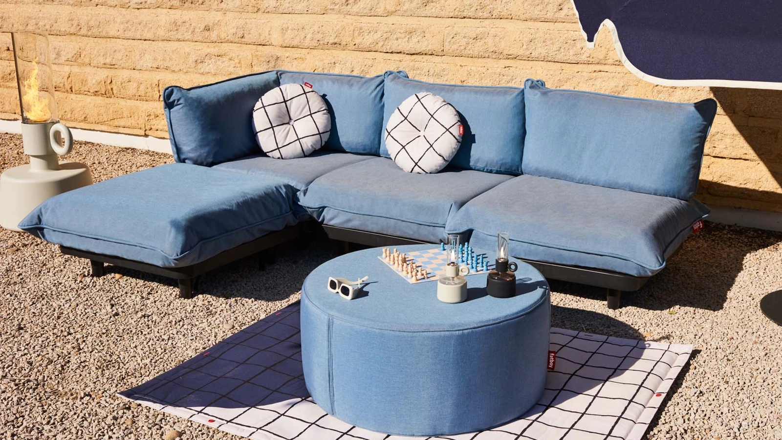 Pouf in tessuto Pfffh di Fatboy