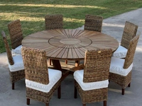 Tavolo da giardino Real Table in legno massello di teak indonesiano con finitura olio naturale di La Seggiola