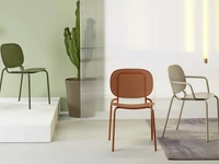 Sedia Si-Si F in polipropilene con struttura in metallo di Sedie Brianza