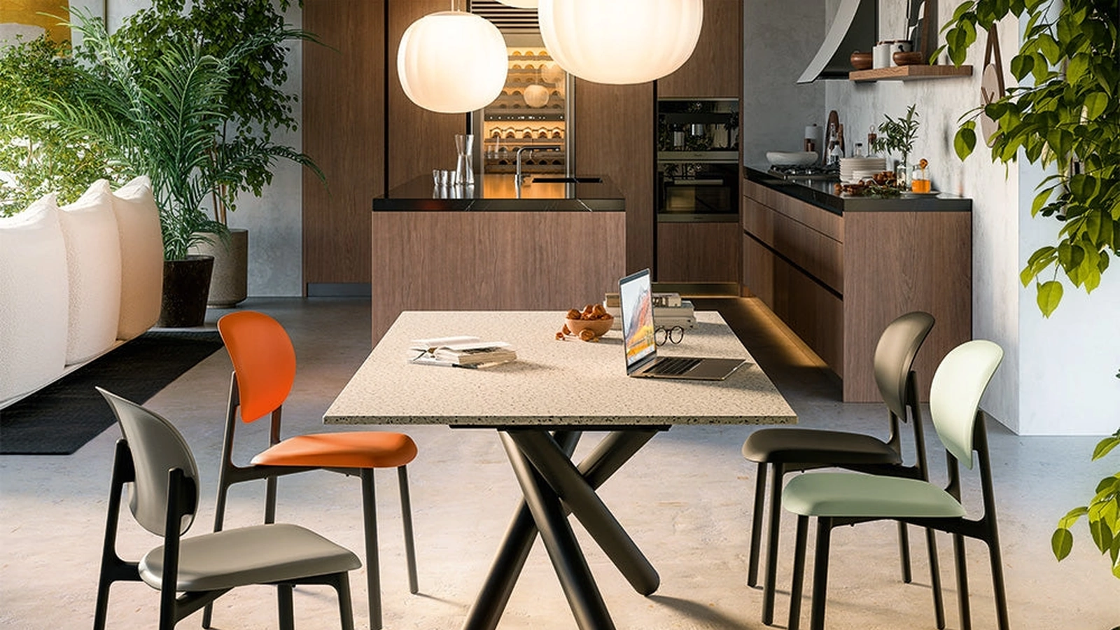 Sedia impilabile Zero di Connubia Outdoor