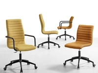 Sedute Operative Istar in tessuto imbottito con o senza braccioli di Sedie Brianza