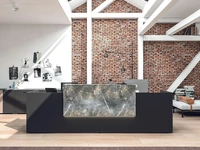 Mobile Ufficio Reception Krin con inserto effetto marmo di MobilOfficeFurniture