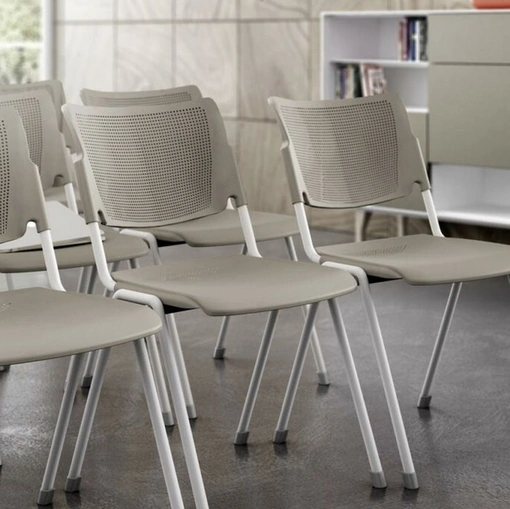 Seduta Ospiti e Attesa Lime in polipropilene e metallo di Sedie Brianza