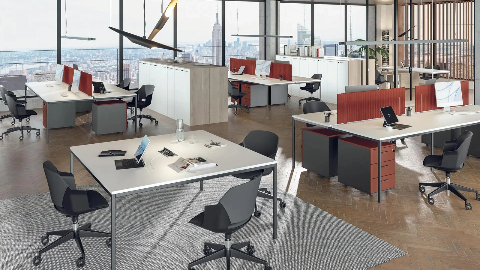 Scrivania Operativa Line 01 di MobilOfficeFurniture