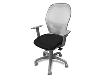 Sedia Operativa Matrix con seduta in tessuto e schienale in tessuto tecnico traspirante di Sedie Brianza