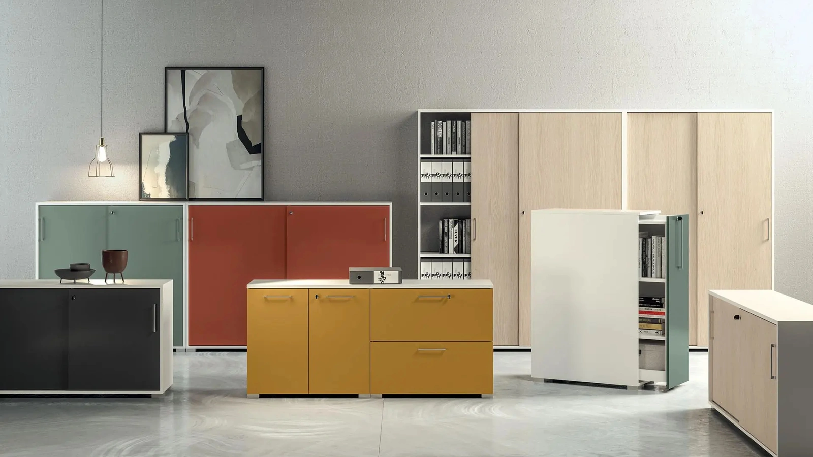 Armadi Ufficio Point2 in laminato e melaminico di MobilOfficeFurniture