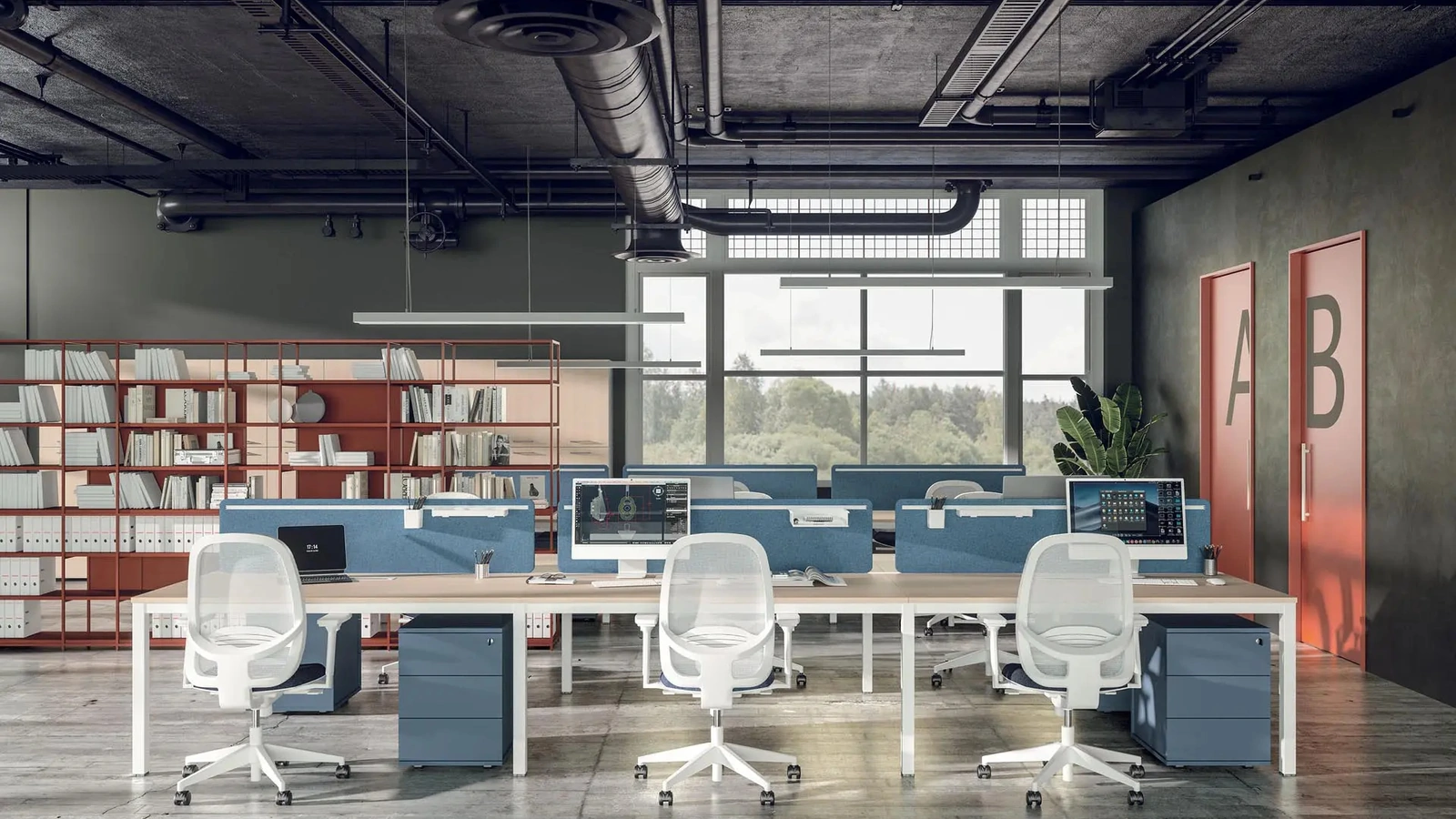 Scrivania Operatva Point2 di MobilOfficeFurniture