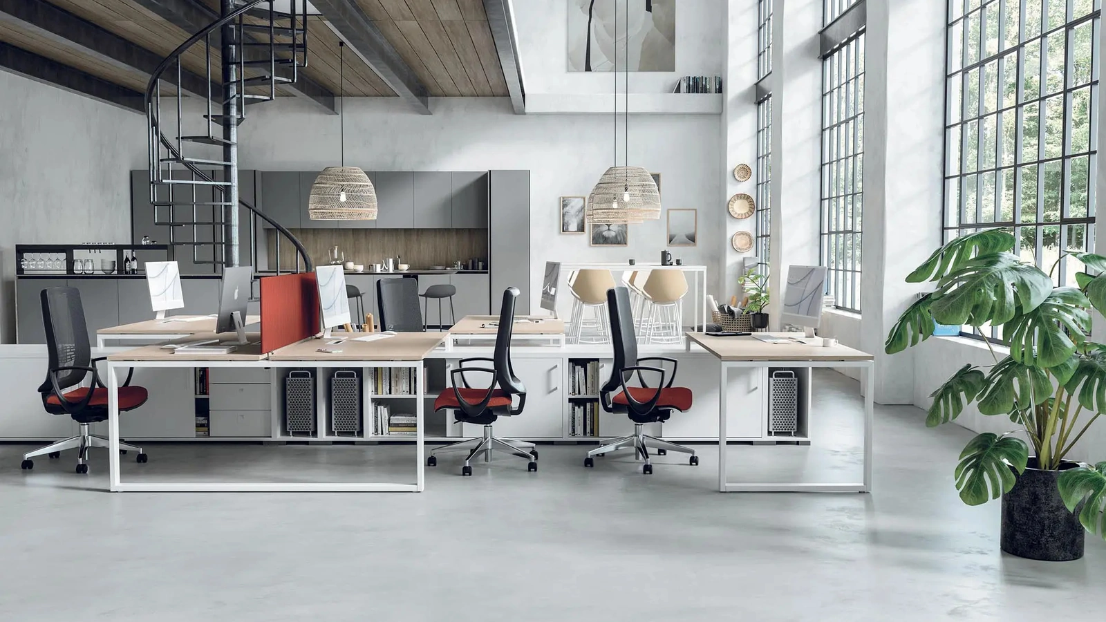 Scrivania Operativa Quadro 01 di MobilOfficeFurniture