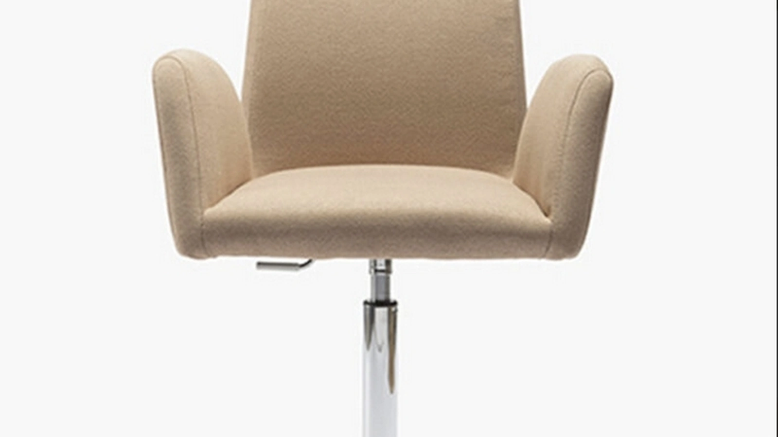 Seduta Ospiti Clean in tessuto imbottito con struttura in metallo regolabile in altezza di Sedie Brianza