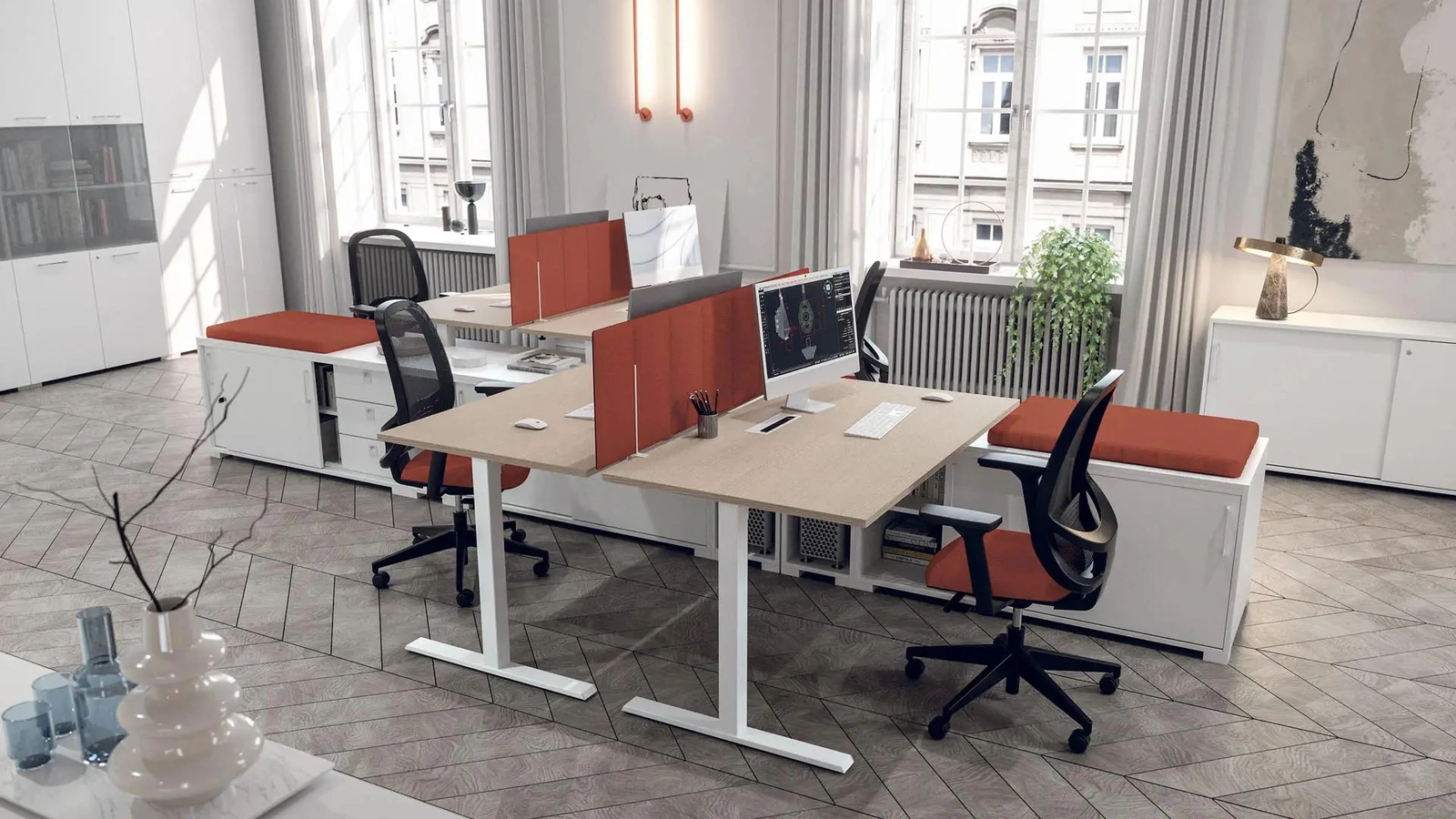Scrivania Operativa T_cube di MobilOfficeFurniture