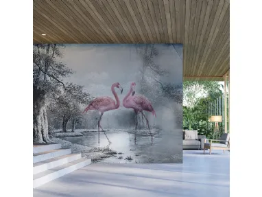 Carta da parati Flamingo 3 di Adriani e Rossi