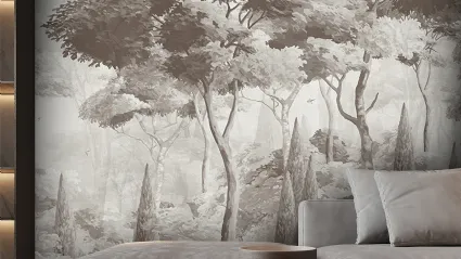 Carta da parati Wallpainting Tree di Adriani e Rossi