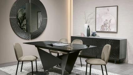 Specchiera Altea con cornice in vetro ondulato di Target Point