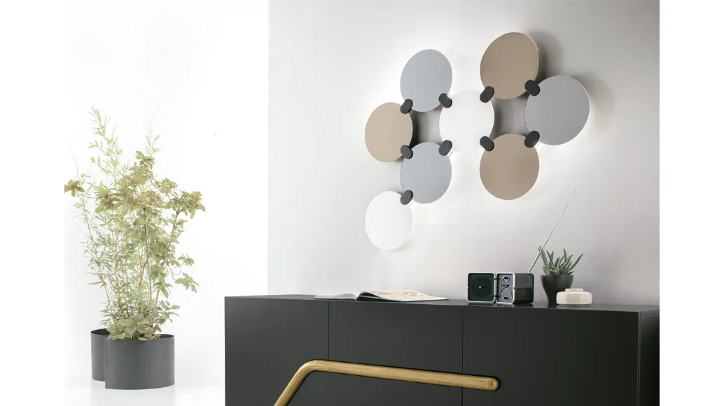 Specchio Atomo composto da 8 specchi con raccordo in metallo di Target Point