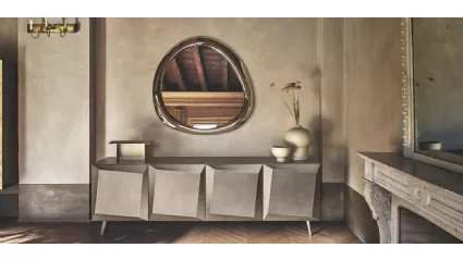 Specchio con cornice in vetro Aura di Calligaris