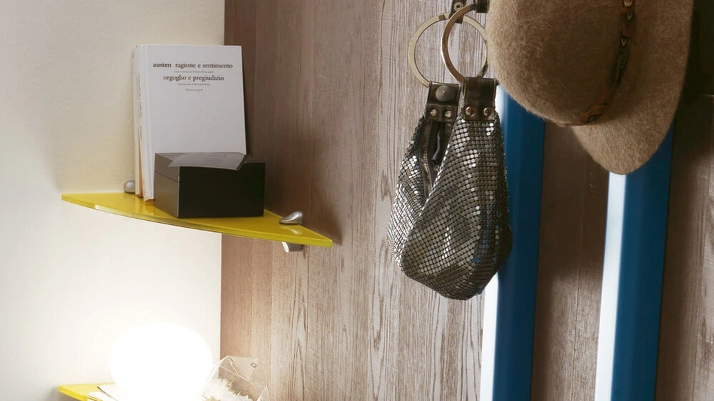 Mensola Colonia in vetro colorato di Ponti Terenghi