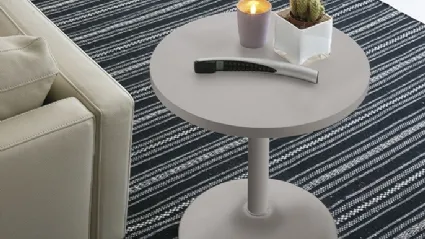 Tavolino rotondo Era in laminato laccato opaco di Target Point