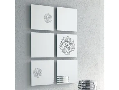 Specchio con serigrafia Frill di Ponti Terenghi