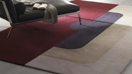 Tappeto dalla geometria vibrante Mayfair di Besana Moquette