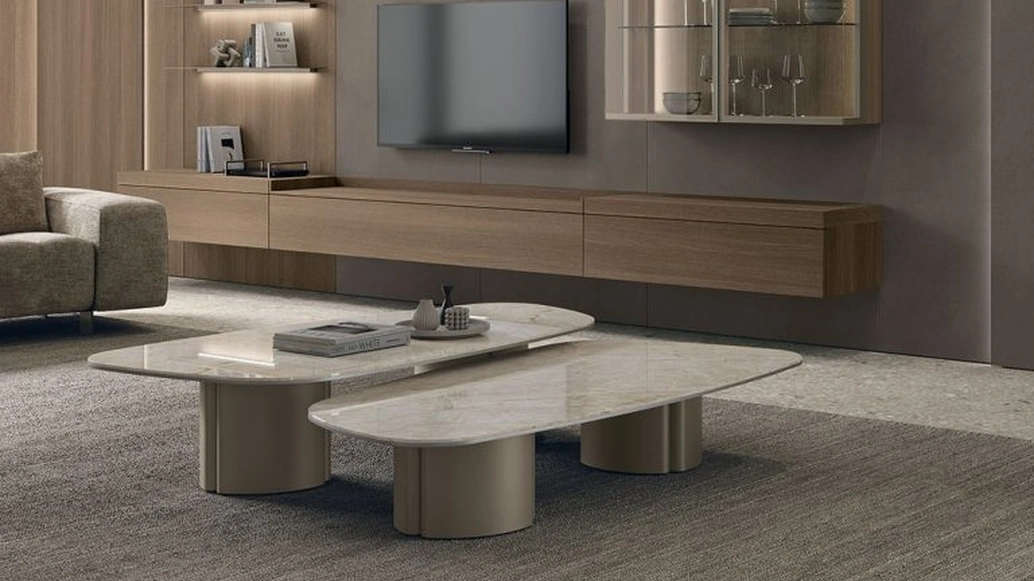 Tavolino Nemo con top in gres di Tomasella