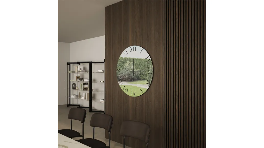 Specchio circolare con lancette Orazio di Easyline