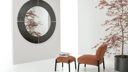 Pouf Kanto in tessuto imbottito di Target Point