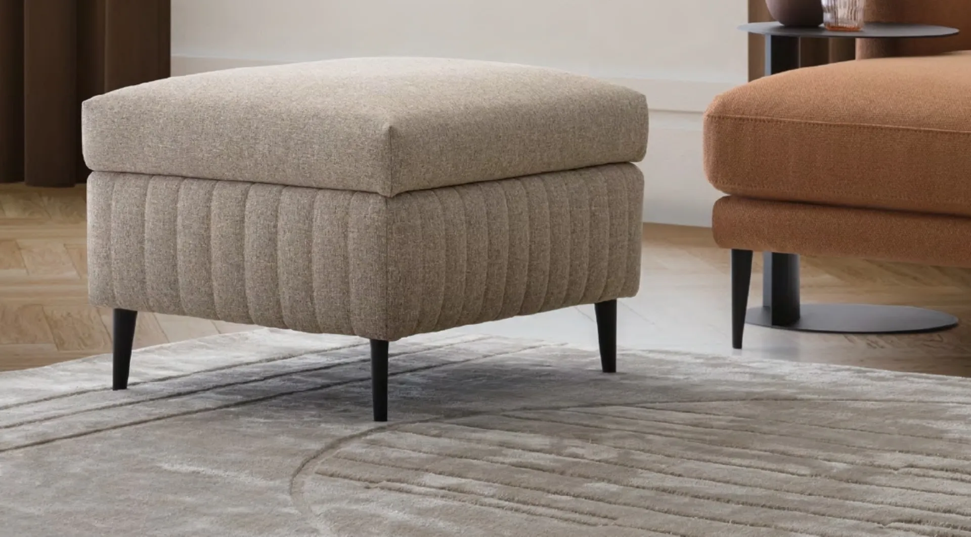 Pouf contenitore Treasure di Le Comfort