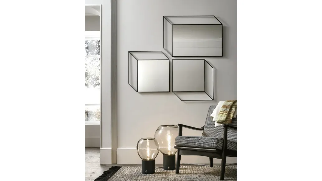 Specchi Sguardo con cornice in metallo di Target Point