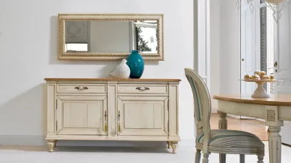 Specchio Altair con cornice in legno di Tonin Casa