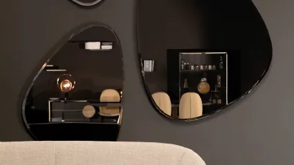 Specchio Stone Élite con bisellatura perimetrale di Tonin Casa