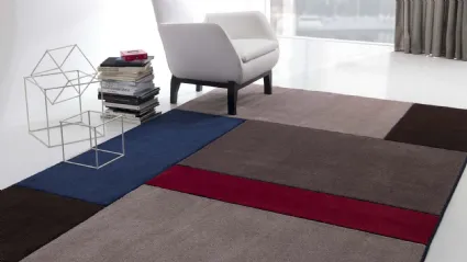 Tappeto moderno con linee geometriche T1402S di Besana Moquette