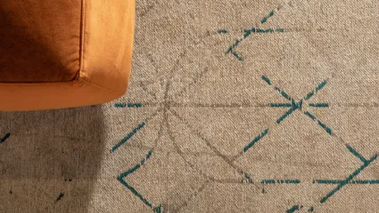 Tappeto Geometric con linee sottili che si intersecano tra di loro di Tonin Casa