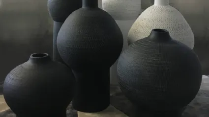Vaso in ceramica decorata Venissa di Adriani e Rossi