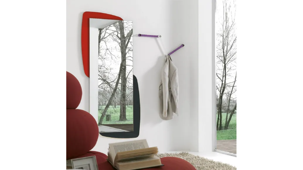 Specchio Visual con cornice in plexiglass di Ponti Terenghi