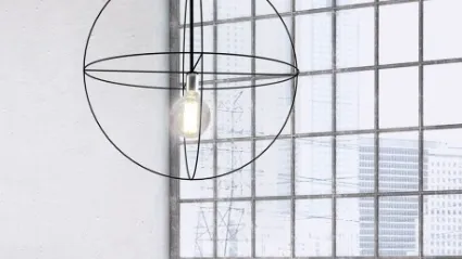 Lampadario in metallo a sospensione Astrolabio di Adriani e Rossi