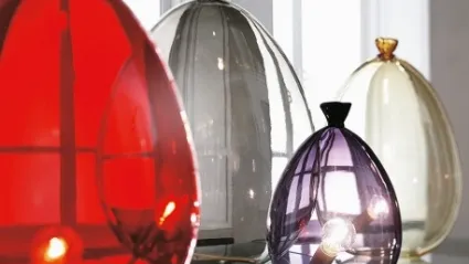 Lampada in vetro soffiato veneziano a vari colori Balloon Table di Adriani e Rossi