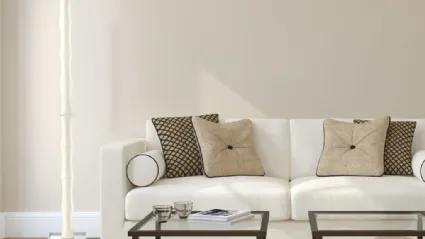 Lampada da terra Bambù in vetro satinato bianco di Cattaneo