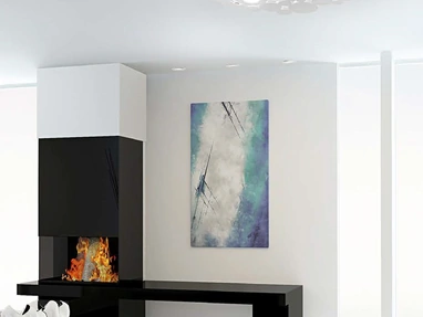 Lampada a soffitto Bolle in ferro verniciato di Cattaneo